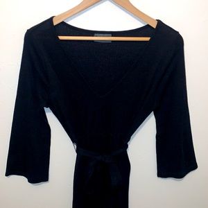 Michael Stars Vintage Black Maternity Midi Dress